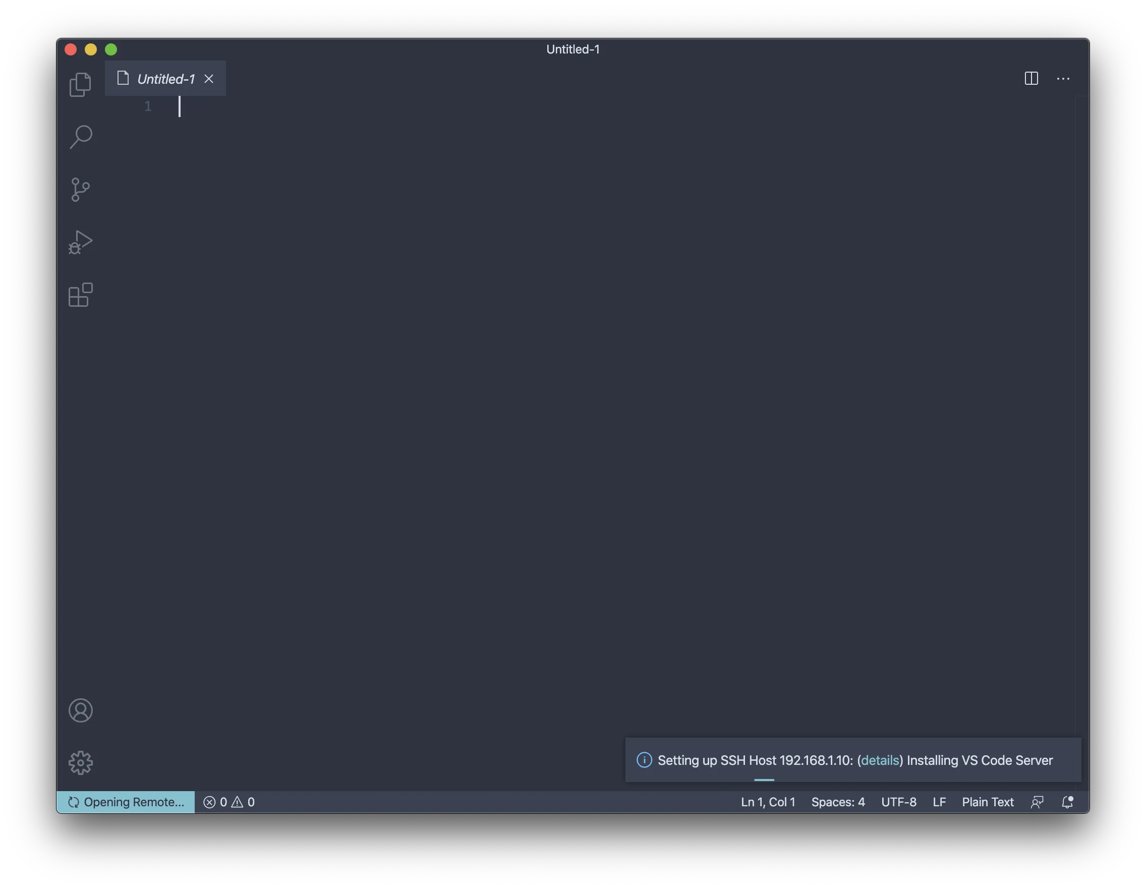 Remote - SSH VS Code Server installation